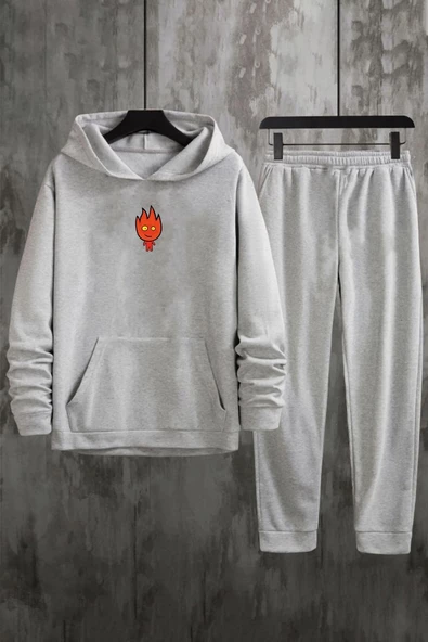 Unisex Ateş Avatar Baskılı Eşofman Takımı - 7