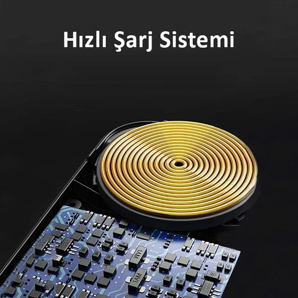 Polham 3in1 15W Magsafe İphone 12,13,14 Serisi, Airpods ve Apple Watch Kablosuz Şarjlı Telefon Tutucu - 5