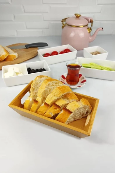 Digithome Bambu Ekmek Sepeti Ekmeklik Dikdörtgen 23 Cm – THN75542 - HYT C1-1-18 - 2