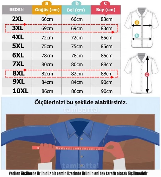 Büyük Beden Erkek Tişört Süprem - 5