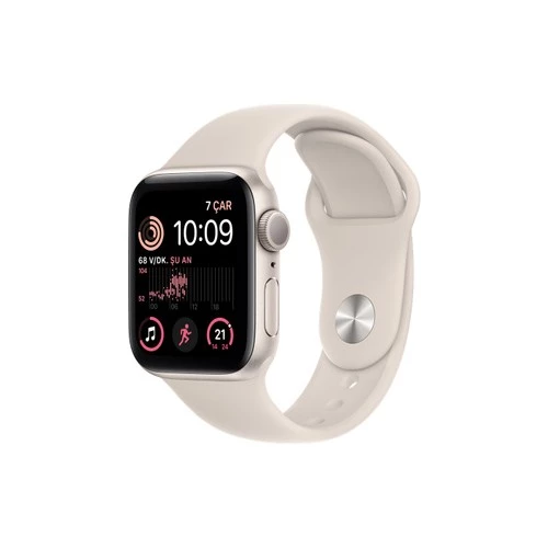 Apple Watch Se Gps 44MM Starlight Aluminium Case With Starlight Sport Band - Regular MNJX3TU/A