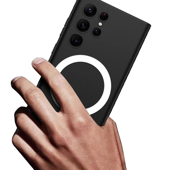 Samsung Galaxy S23 Ultra için Magsafe ile uyumlu Kılıf Kıpta Sert Kapak - Resim 10