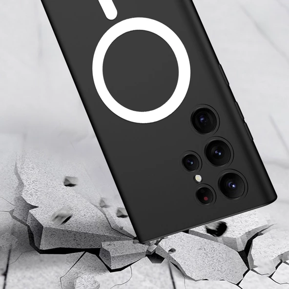 Samsung Galaxy S23 Ultra için Magsafe ile uyumlu Kılıf Kıpta Sert Kapak - Resim 4