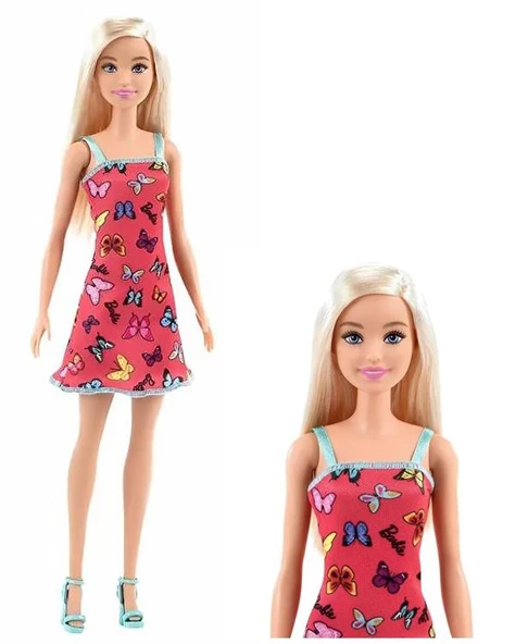 Barbie Şık Bebekler Kırmızı Elbiseli HBV05 - 2