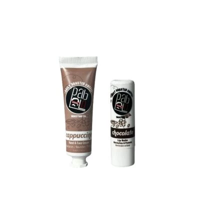 Cappuccino El Kremi ve Chocolate Lip Balm Seti