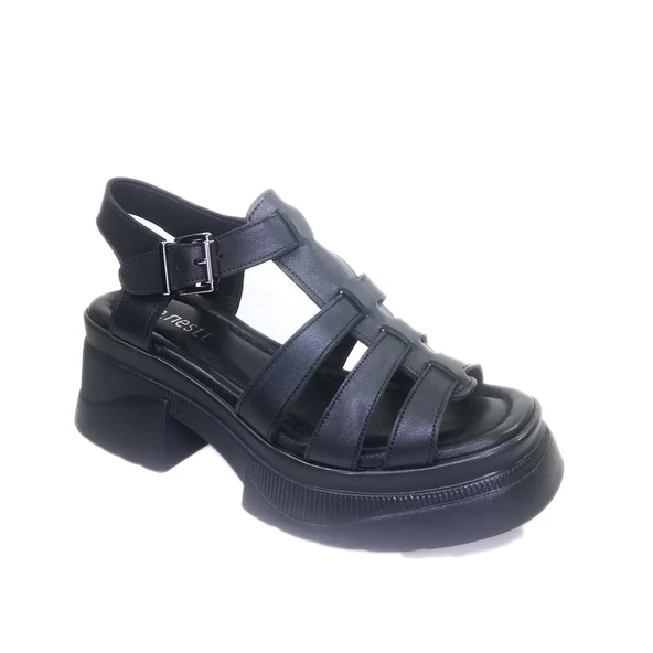 Janestt Kadın Deri Sandalet 118-29900