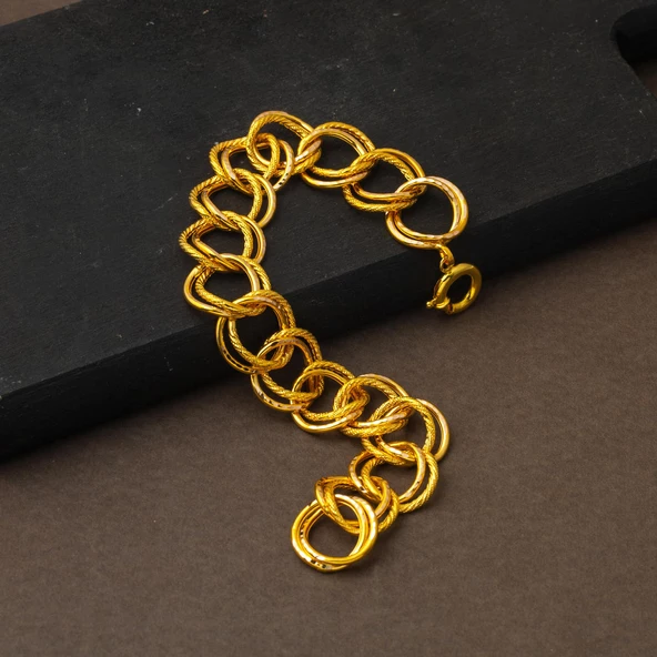 14 Ayar Samanyolu Altın Bileklik - Resim 4