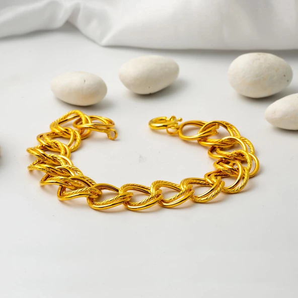 14 Ayar Samanyolu Altın Bileklik - Resim 3