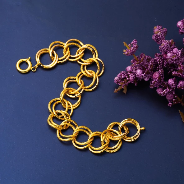 14 Ayar Samanyolu Altın Bileklik - Resim 5