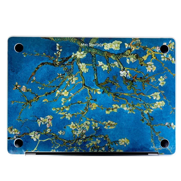 Macbook Air M1 Kılıf Flower03NL Yapıştırma Laptop Koruyucu Kaplama Sticker A2337 ile Uyumlu - 6