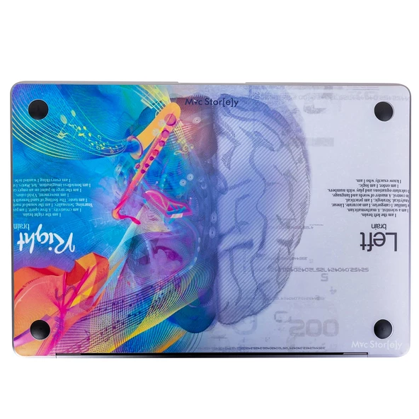 Macbook Air M2-M3-M4 Kılıf 13.6inç Sticker Yapıştırma Koruyucu Kaplama BrainNL A2681 A3113 A3240 ile Uyumlu - 10