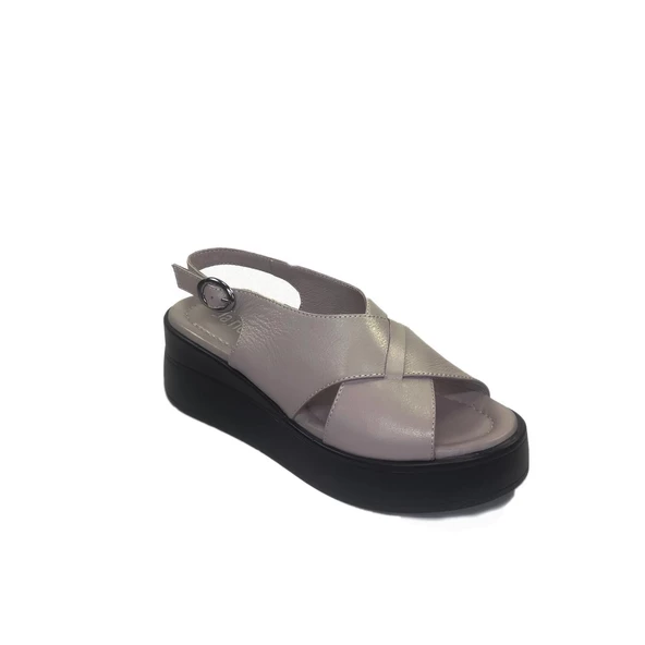 Janestt Kadın Deri Sandalet 131-7046 - 5