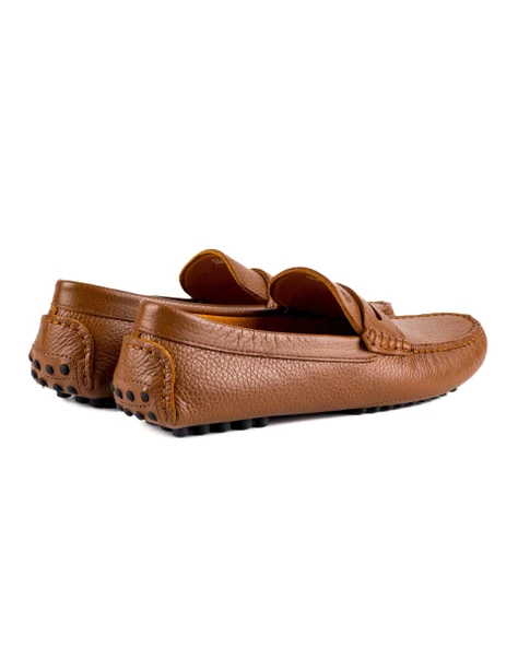 Sardes Taba Hakiki Deri Erkek Loafer Ayakkabı - Resim 4