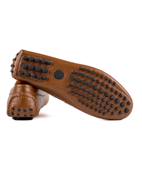 Sardes Taba Hakiki Deri Erkek Loafer Ayakkabı - Resim 3