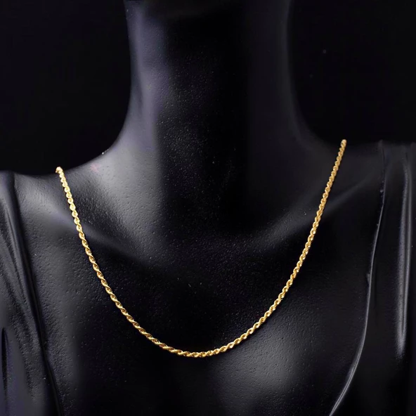 14 Ayar Halat Burma Zincir 65cm. - Resim 2