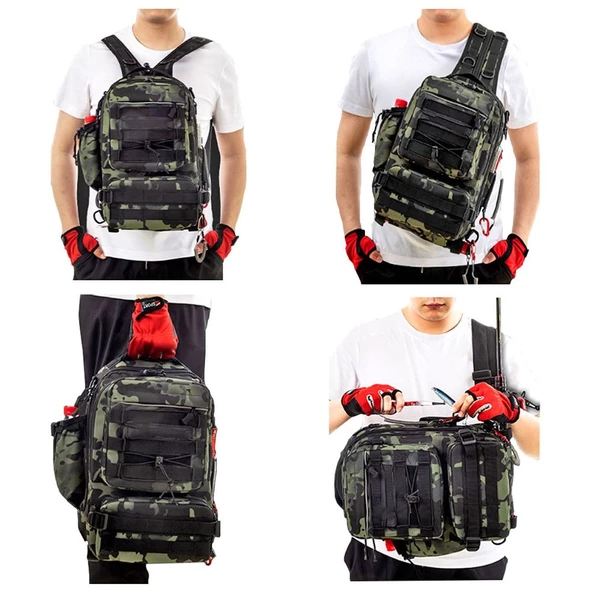 Sea Horse Explorer&Back Pack Spin Çanta Camo - 4