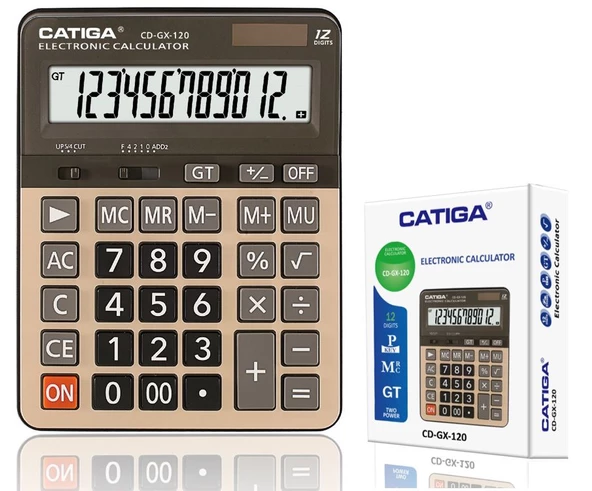 Catiga CD-GX-120 12 Hane Masaüstü Hesap Makinesi - 3