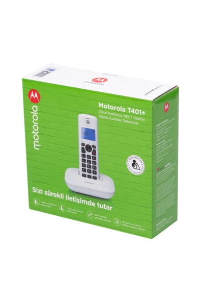 Motorola T401+ Handsfree Dect Telsiz Telefon Beyaz - Resim 3