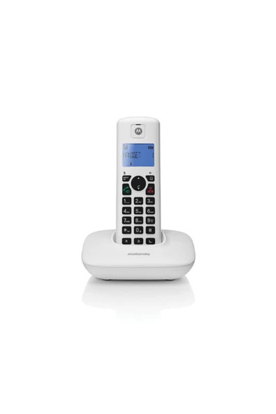 Motorola T401+ Handsfree Dect Telsiz Telefon Beyaz - Resim 2
