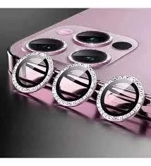 İphone 12 Pro Max  Taşlı Kamera Lens Koruyucu Çerçeveli Koruyucu - Resim 7