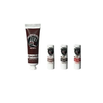 Chocolate El Kremi ve Cappuccino Lip Balm – Chocolate Lip Balm – Macchiato Lip Balm Seti