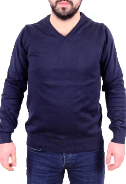 Twister 3622 Lacivert V Yaka Erkek Kazak - 2