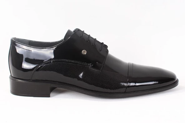 FERMEND 977 SİYAH RUGAN KLASİK ERKEK DERİ AYAKKABI - 3