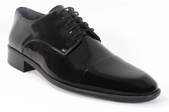 FERMEND 851 SİYAH RUGAN KLASİK ERKEK DERİ AYAKKABI - 2