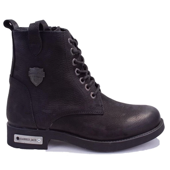 Hammer Jack 10215200 Siyah Ortopedik Günlük Erkek Deri Bot - 6