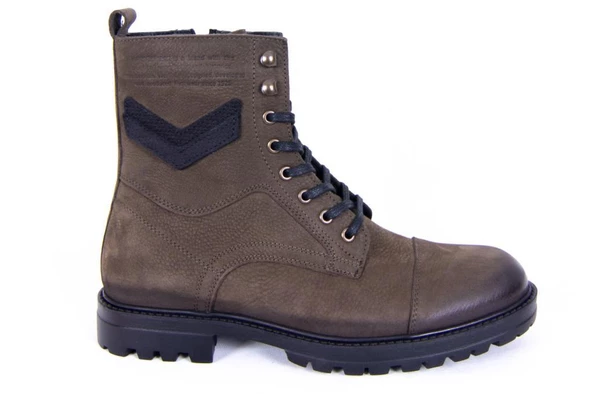 Hammer jack 10217640 Haki Ortopedik Günlük Deri Erkek Bot - 3