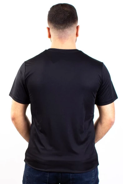 Kinetix SN-222 Neck Siyah Günlük Erkek V Yaka Tişört - 4