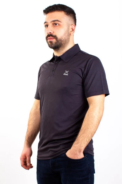 Kinetix SN-328 Oliver Antrasit Günlük Polo Yaka Erkek Tişört