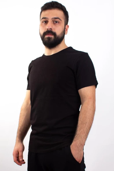 TWİSTER JEANS 1828 SİYAH BİSİKLET YAKA ERKEK T-SHİRT