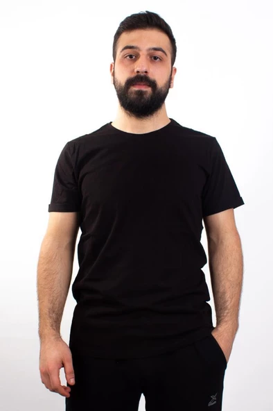 TWİSTER JEANS 1828 SİYAH BİSİKLET YAKA ERKEK T-SHİRT - 3