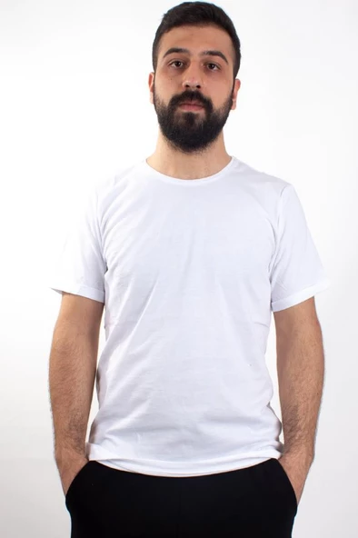 TWİSTER JEANS 1828 BEYAZ BİSİKLET YAKA ERKEK T-SHİRT - 3