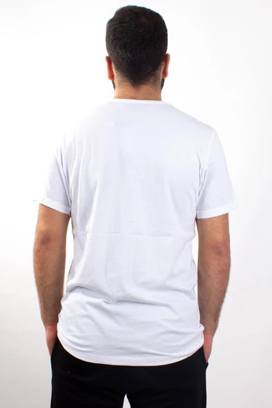 TWİSTER JEANS 1828 BEYAZ BİSİKLET YAKA ERKEK T-SHİRT - 4