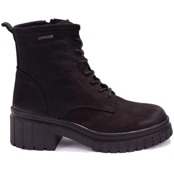 Hammer Jack 10220832 Argun Siyah Nubuk Ortopedik Günlük Deri Kadın Bot - 6