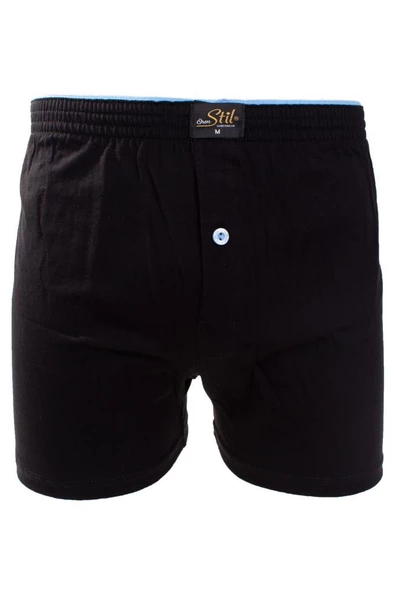 ÖREN STİL 44-7000 SİYAH 4'LÜ PAKET ERKEK  HAVLU BEL PAMUKLU BOXER - 2