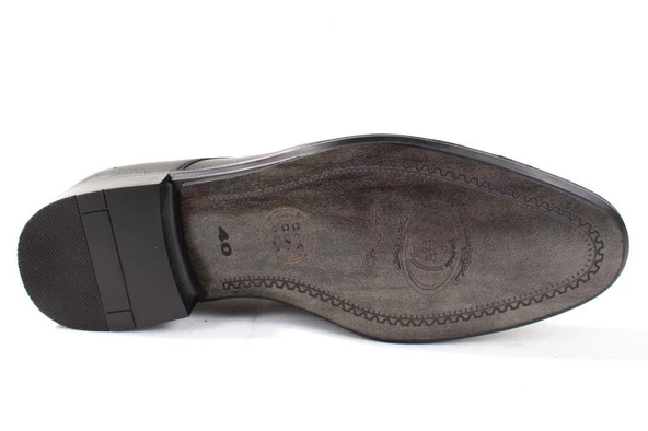 Fermend 383 Siyah Klasik Deri Erkek Ayakkabı - 4