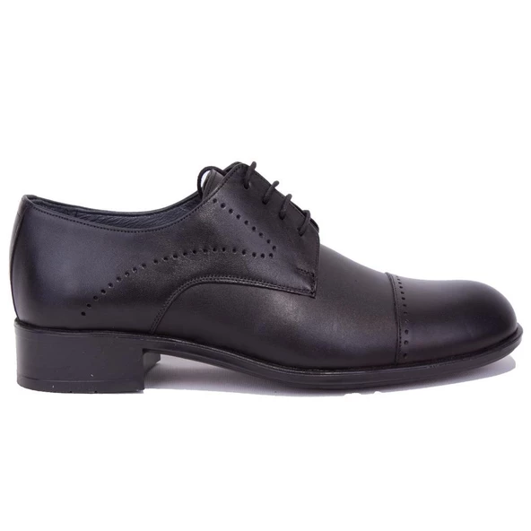 Fermend 383 Siyah Klasik Deri Erkek Ayakkabı - 6