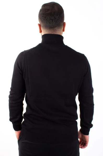 Twister 3623 Siyah Balıkçı Yaka Erkek Kazak - 4