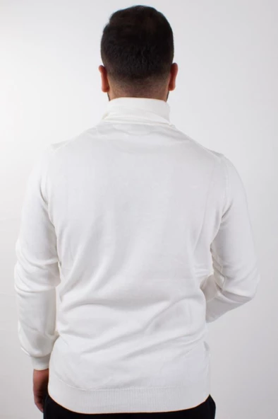 Twister 3623 Ekru Balıkçı Yaka Erkek Kazak - 4