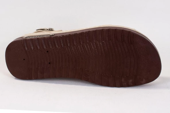 Dagoster DZA37-3031 Bej Günlük Ortopedik Kadın Sandalet - 4