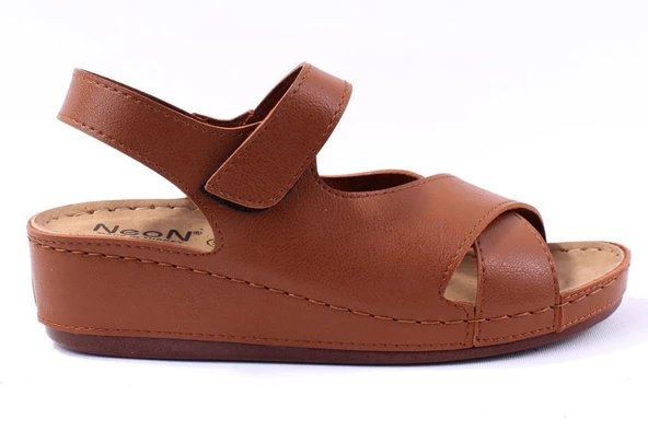 Dagoster DZA37-1810 Taba Günlük Ortopedik Kadın Sandalet - 3