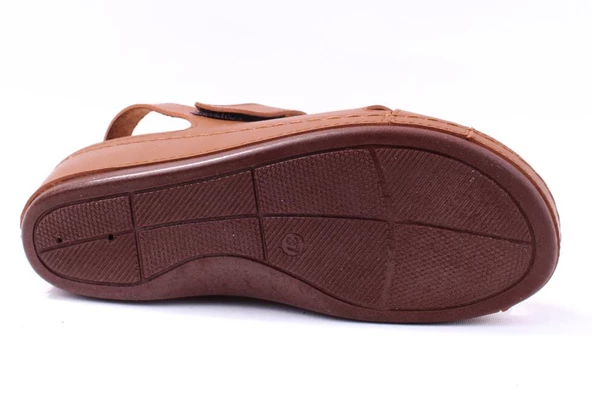 Dagoster DZA37-1810 Taba Günlük Ortopedik Kadın Sandalet - 4