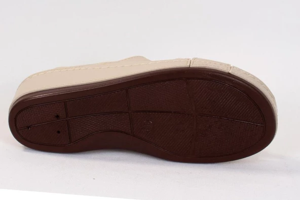Dagoster DZA37-1810 Bej Günlük Ortopedik Kadın Sandalet - 4
