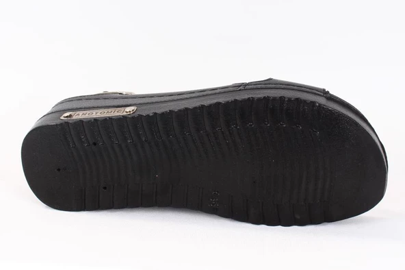 Dagoster DZA37-3031 Siyah Günlük Ortopedik Kadın Sandalet - 4