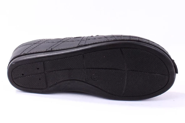 Dagoster DZA37-1801 Siyah Günlük Ortopedik Burun Kapalı Kadın Terlik - 4