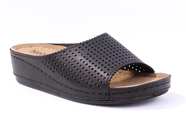 Dagoster DZA37-1825 Siyah Günlük Ortopedik Kadın Terlik - 2