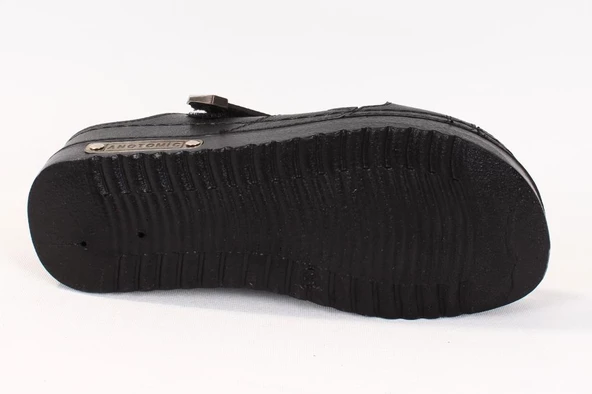 Dagoster DZA37-3005 Siyahı Günlük Ortopedik Kadın Terlik - 4